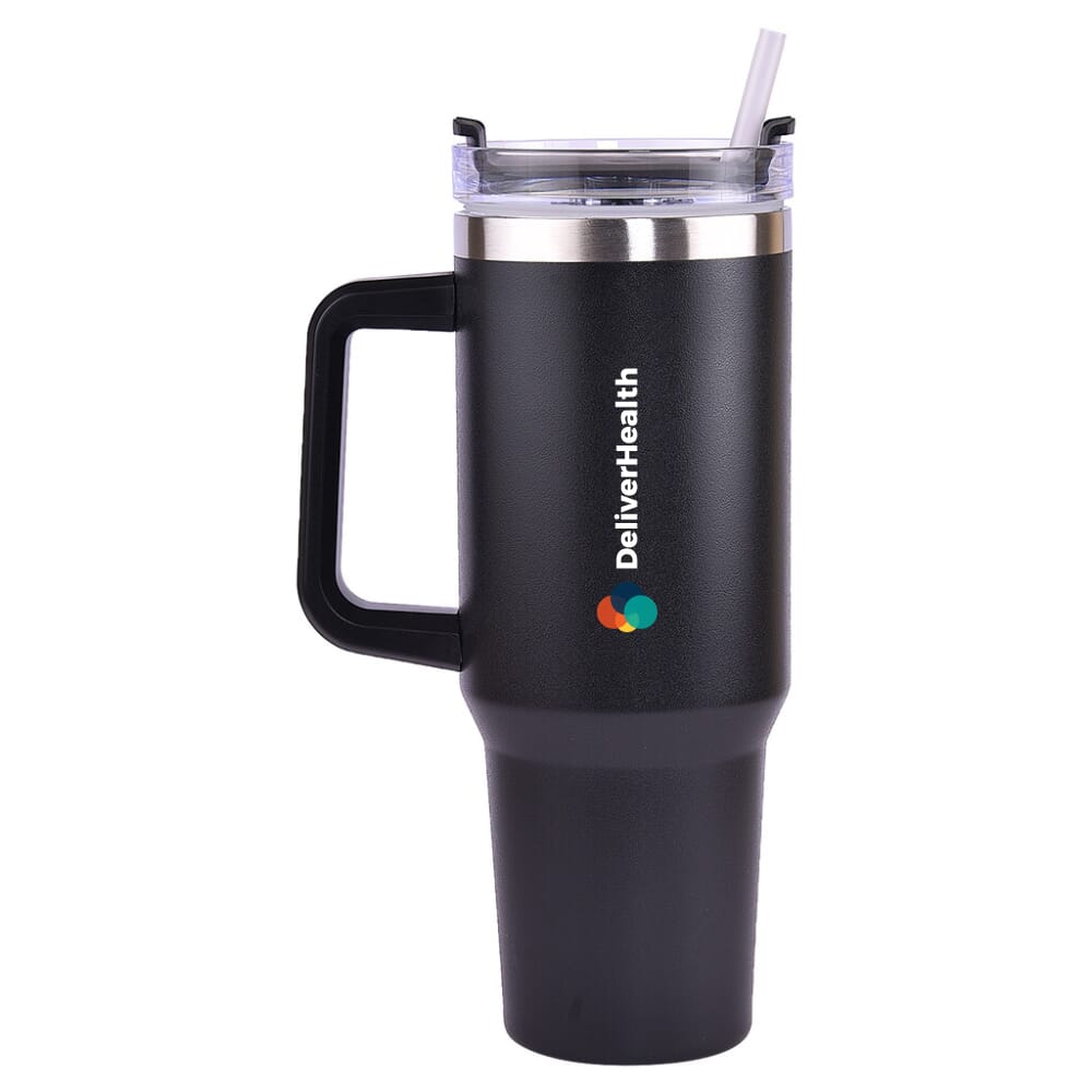 Hydra Stainless Steel Mug- Black- 1200ml